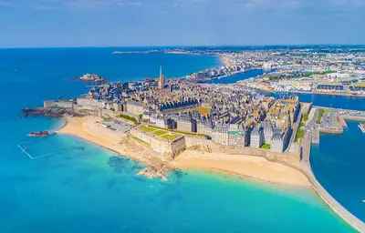 La ville de Saint Malo vu du ciel