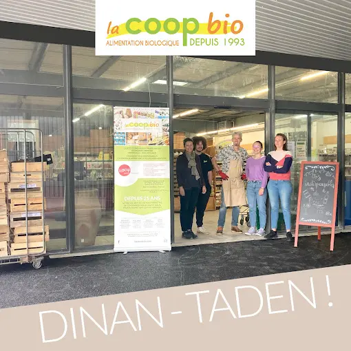 La devanture de la coop bio qui propose des articles sans gluten